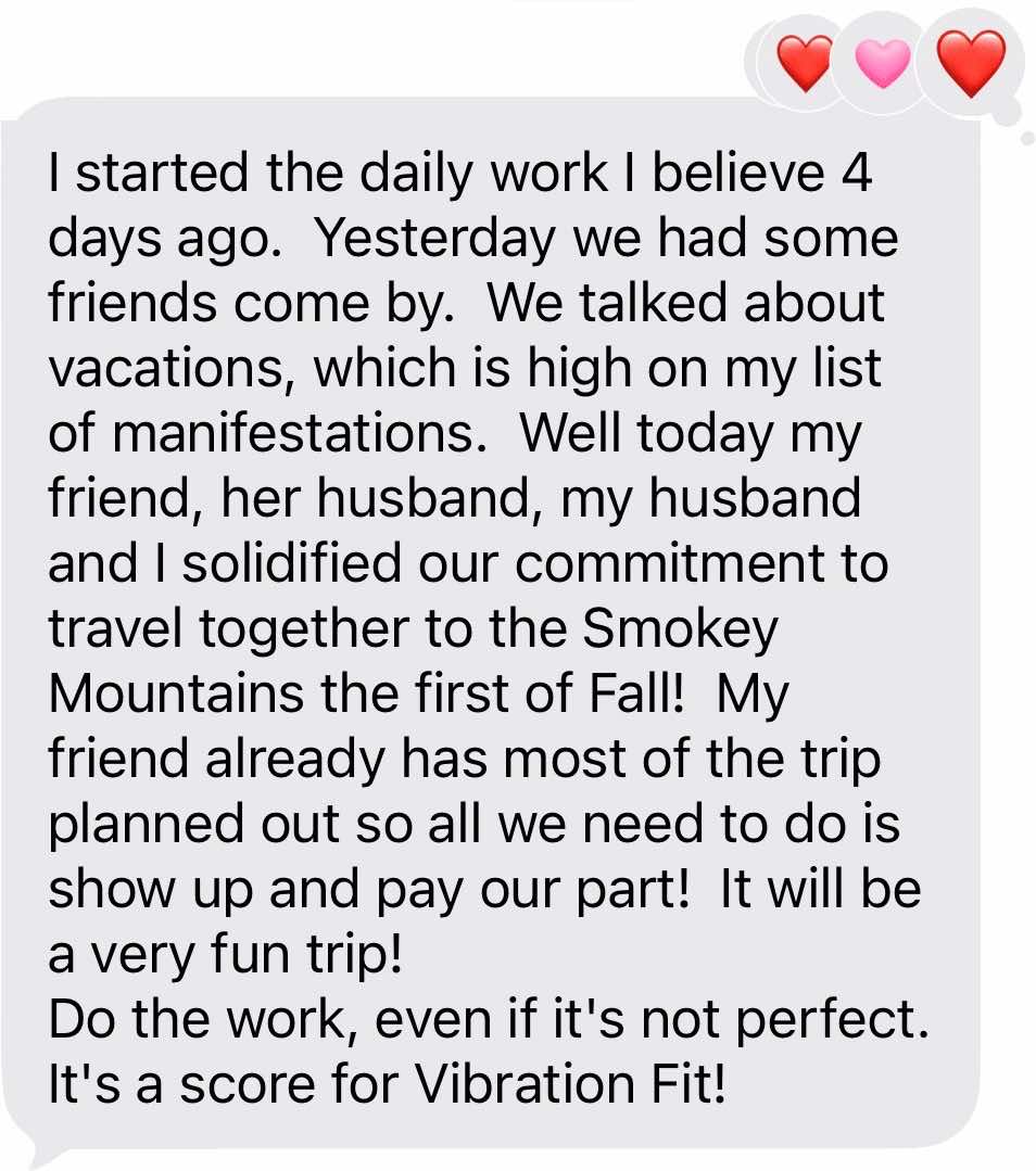 Vibration Fit member testimonial